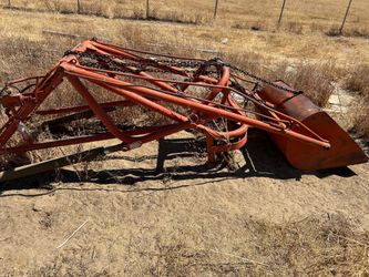 Old tractor front loader