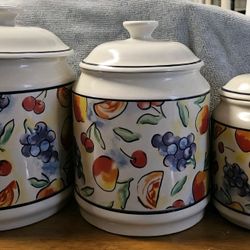 Corelle FRUIT BASKET Canister Set