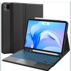 Compatible for iPad Air 11 Inch (M4 2026/M3 2025/M2 2024)&Air 5th/4th Generation Case with Keyboard, Multi-Touch Trackpad, Detachable Keyboard with 7-