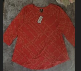Jm collection Chain-print top MSRP 35