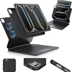 ESR iPad Pro 13 M4 M5 Keyboard Case Magnetic Stand Trackpad 2024 2025 Rebound360