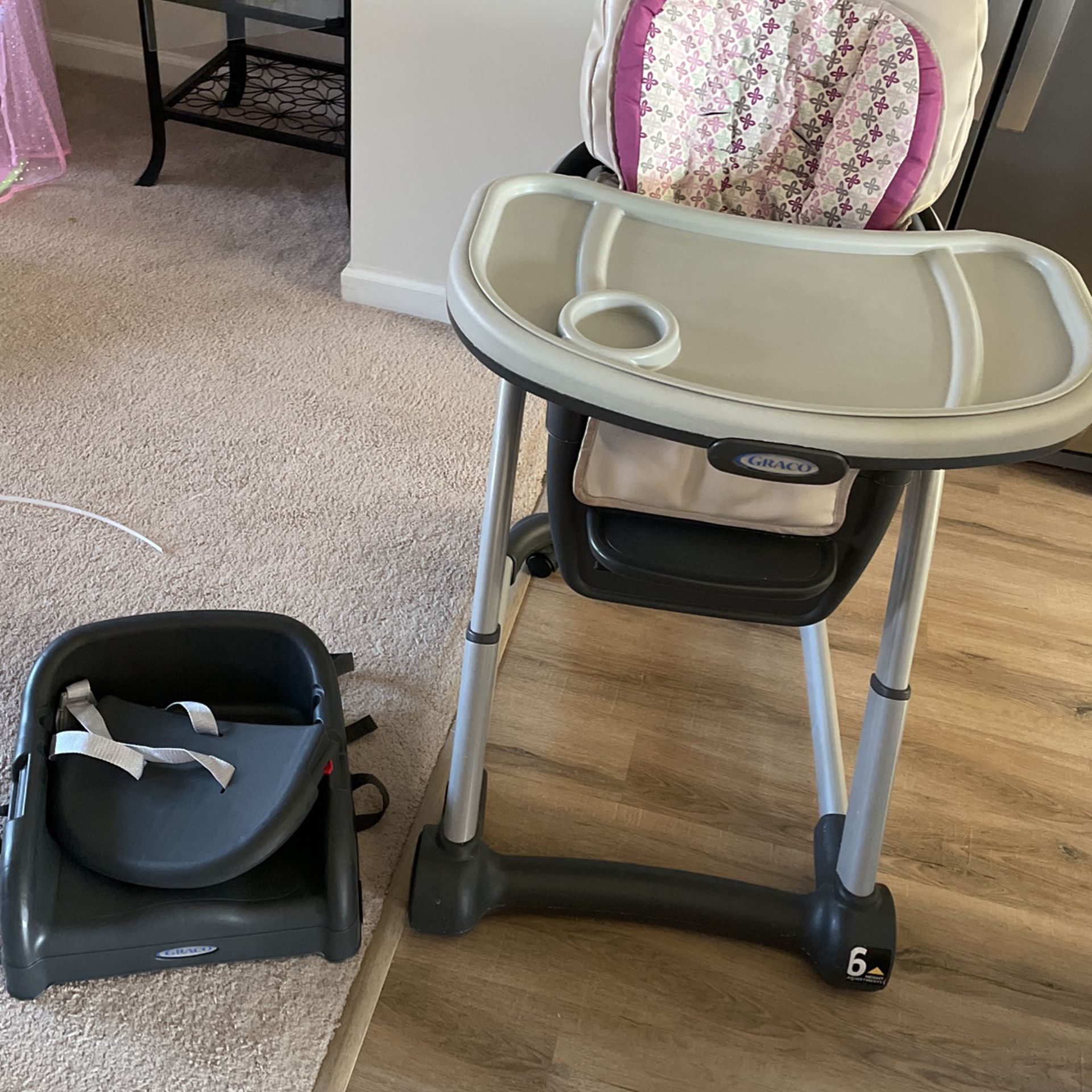 High Chair Convertible Into Booster Chair (0-6yrs)