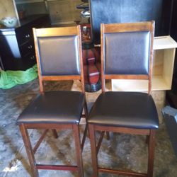 Set Of 2 Bars Stools 24 Height