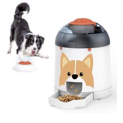 Potaroma Dog Puzzle Feeder Toy, Interactive IQ Training, Electronic Treat Dispenser, Automatic Rechargeable with Remote for Food Dispensing, All Breed