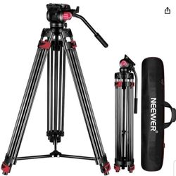 79"/200cm Video Tripod, Heavy Duty Aluminum Alloy Camera Tripod Stand with 360°