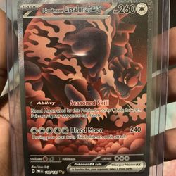 Pokemon Prismatic Evolutions Bloodmoon Ursaluna SIR