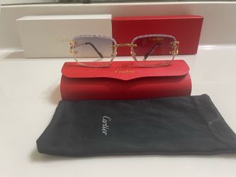 NEW Purple Gradient Clear Lens Cartier Frames