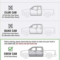 16-18 Dodge Ram 1500/2500/3500 Crew Cab Black Drop Steps