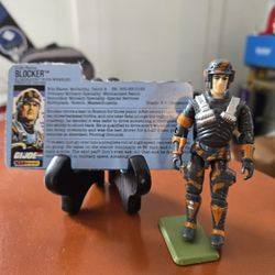 Original 3.75 " Gi Joe Blocker Complete 