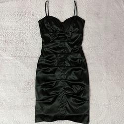 Black Dress Satin