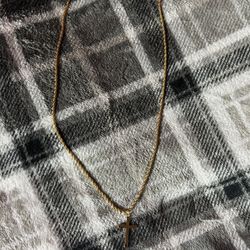 Gold cross chain