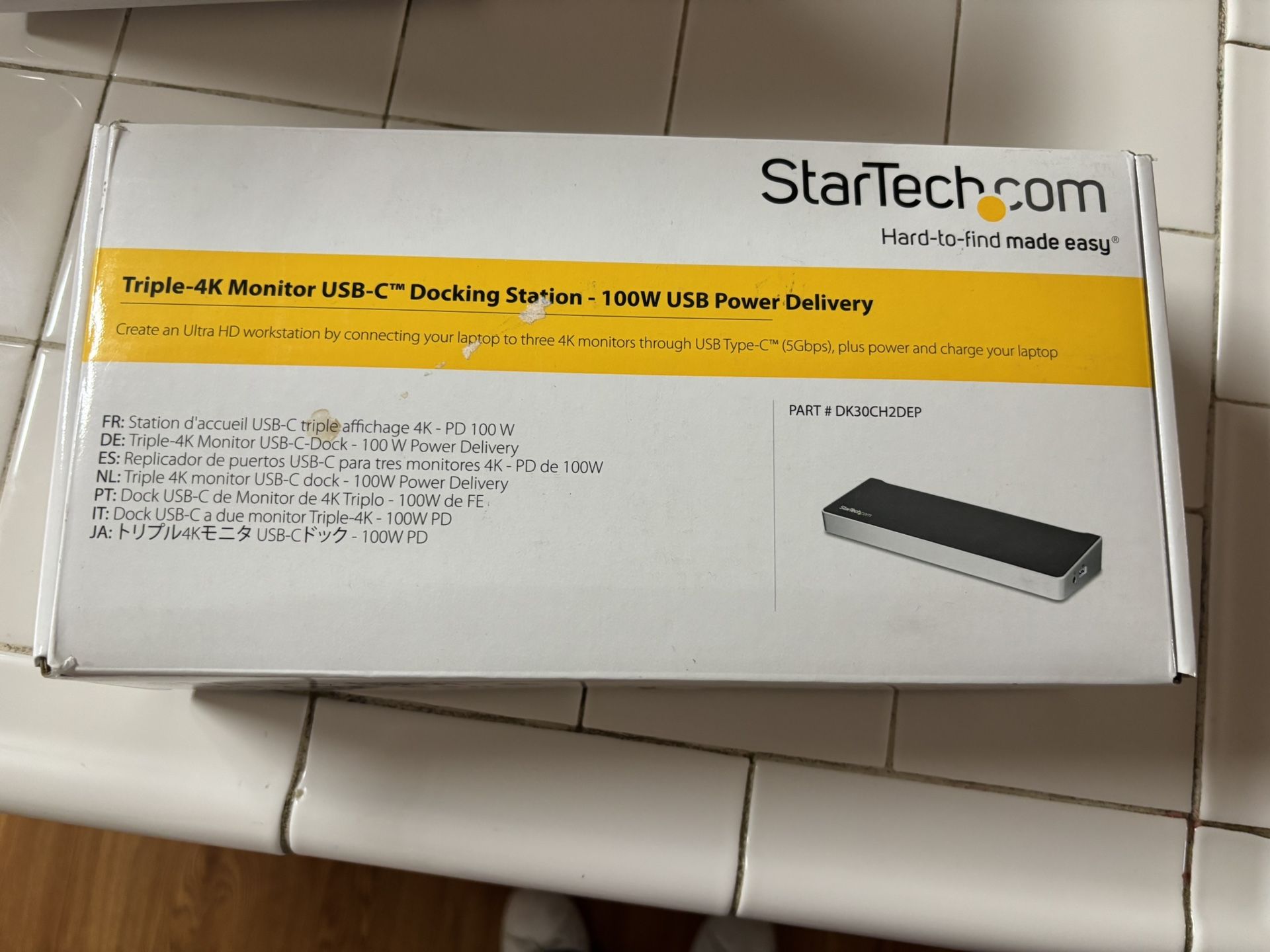 Triple-4K Monitor USB-C Docking Station - 100W USB Power Delivery