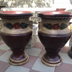 New Flower Pots Made Out Of Clay Beautiful Yard Decoration 