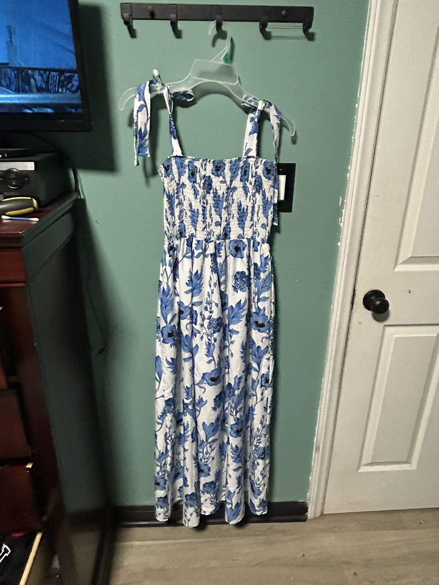 Summer Floral White Dress