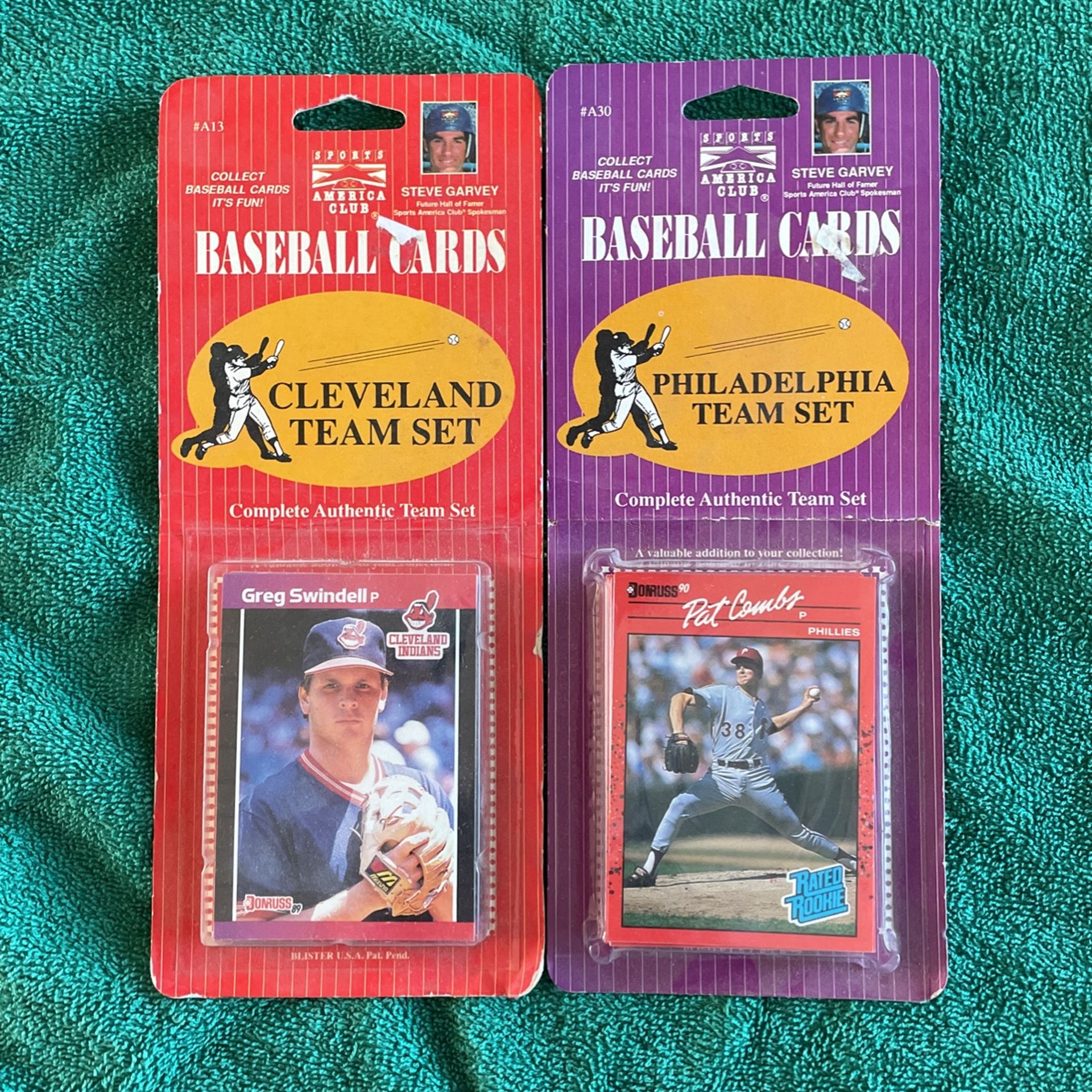 Sealed Baseball Cards Philly & Indians Set