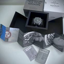 Brand New in Box OMEGA X SWATCH SpeedMaster MoonSwatch MISSION TO THE MOON Chronograph Watch