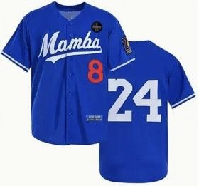 KOBE BRYANT MAMBA LA LOS ANGELES DODGERS LAKERS BASEBALL CUSTOM JERSEY   ;^o