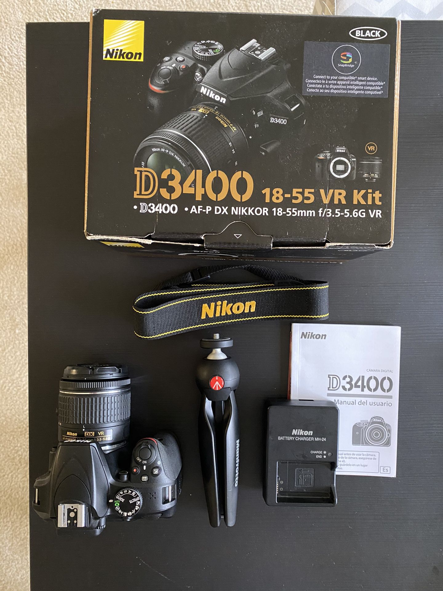 Nikon D3400 w/ 18-55mm lens