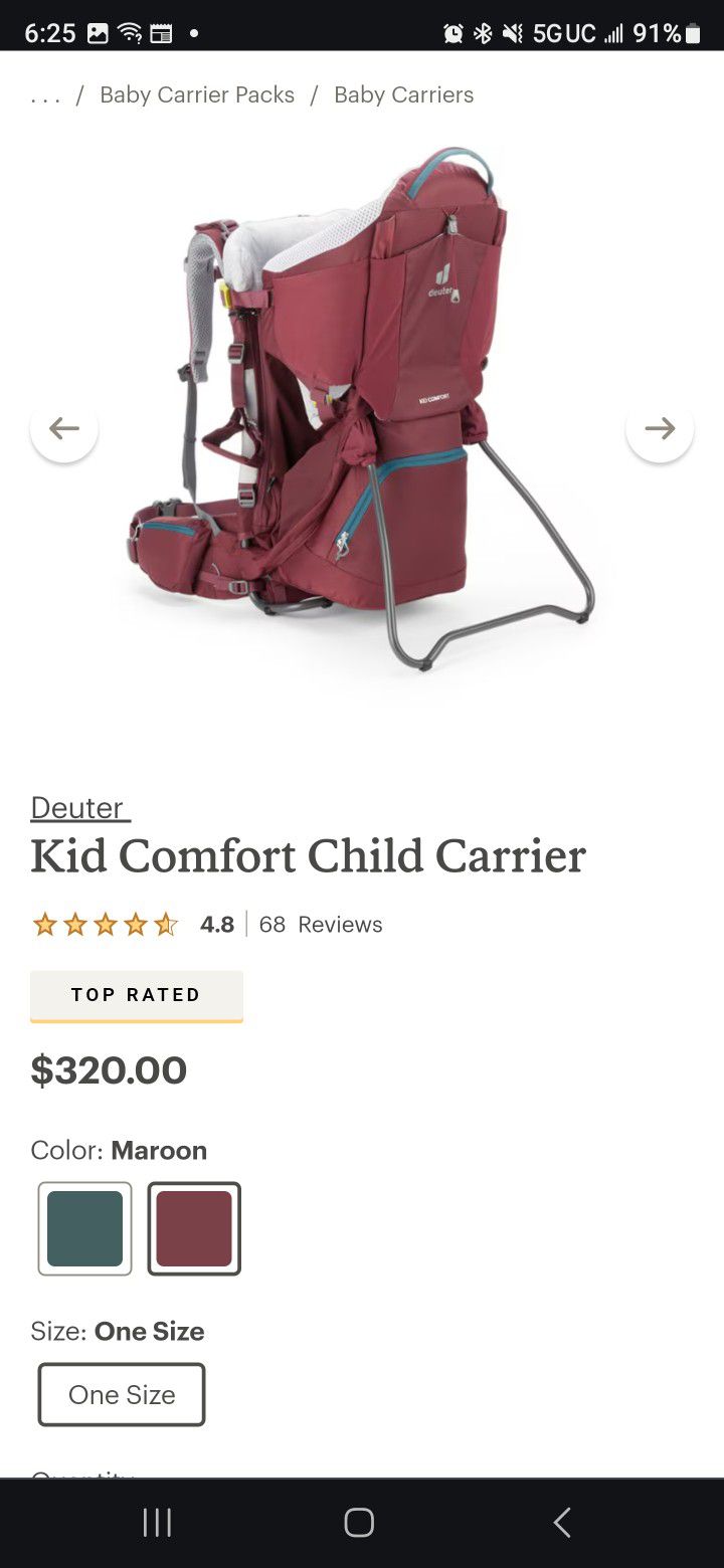Deuter Kid Comfort Child Carrier