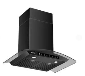 30 in. 900 CFM Ducted Wall Mount Range Hood in Black