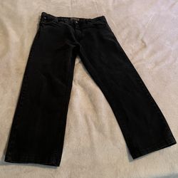 Urban Star Jeans Men 36x30 Black Bootcut Mid Rise Cowboy Heavyweight (36x27)