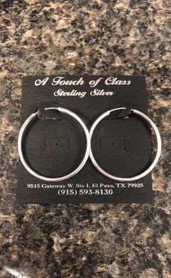 925 Silver Hoops