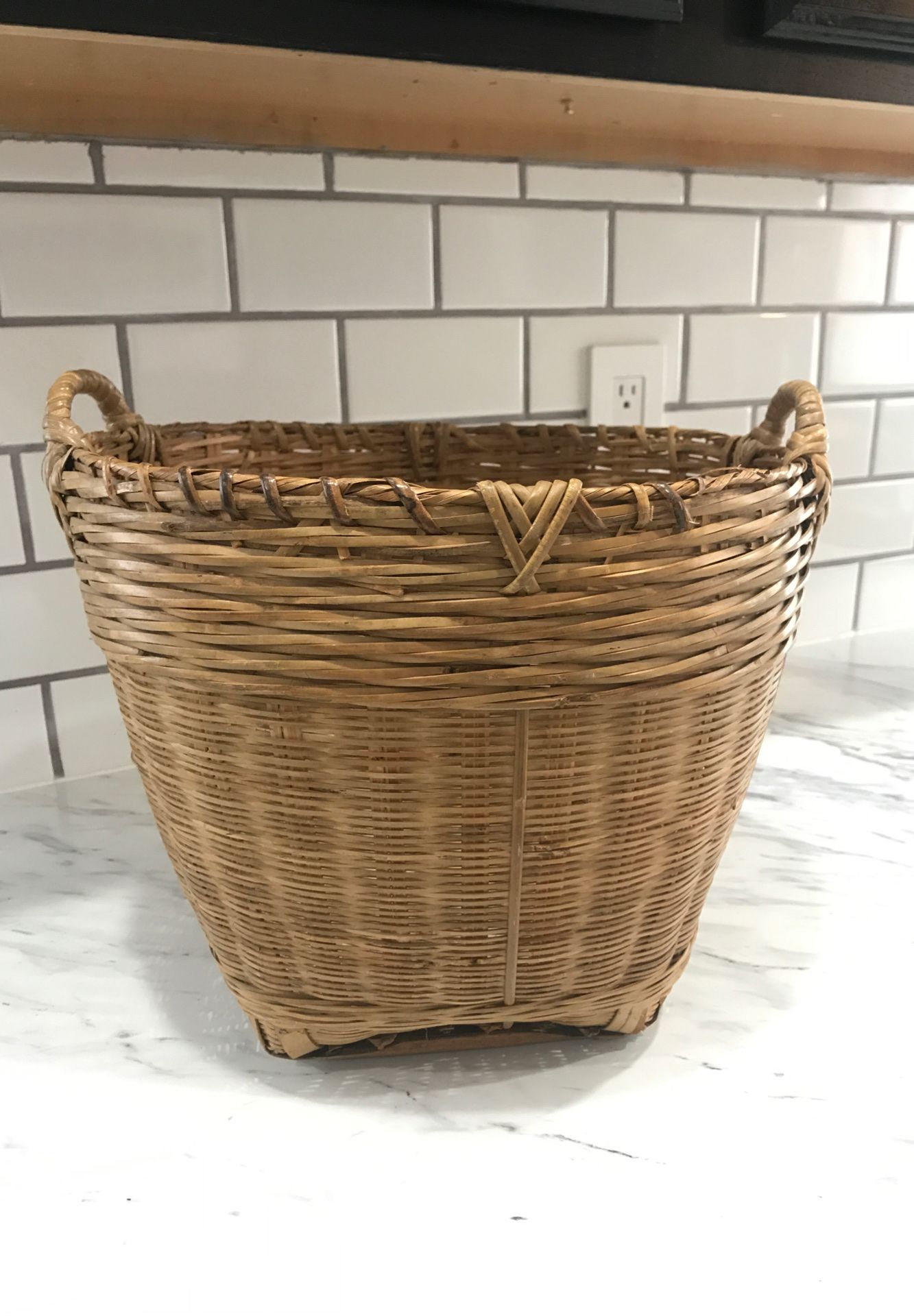 Basket to put a fake palm or real potted plant for that boho look