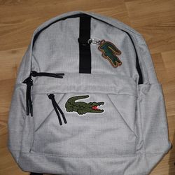 Grey Lacoste Backpack 