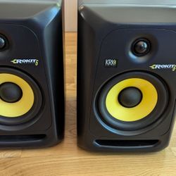 KRK Rokit 6 G2 Studio Monitors – Matched Pair w/ XLR Cables – Excellent Condition