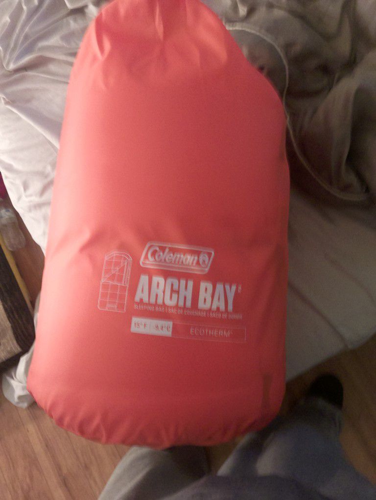 Coleman Arch Bay Ecotherm 15° Sleeping Bag **NEW**