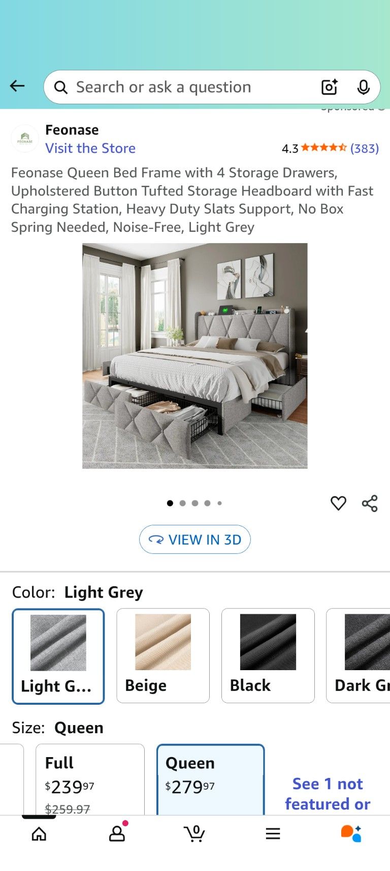 BED & MEMORY FOAM MATTRESS!