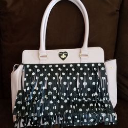 Betsey Johnson Purse / Women Accessories /  Poka Dot Purse /  Gucci / Prada / Betsy Johnson / Designer