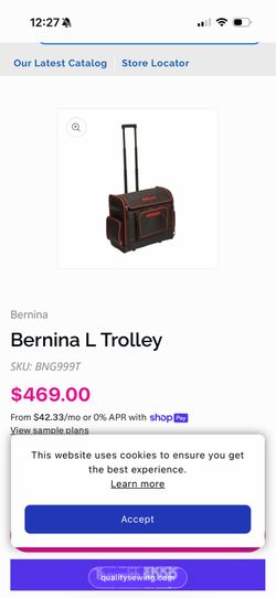 Bernina sewing kit travel bags.