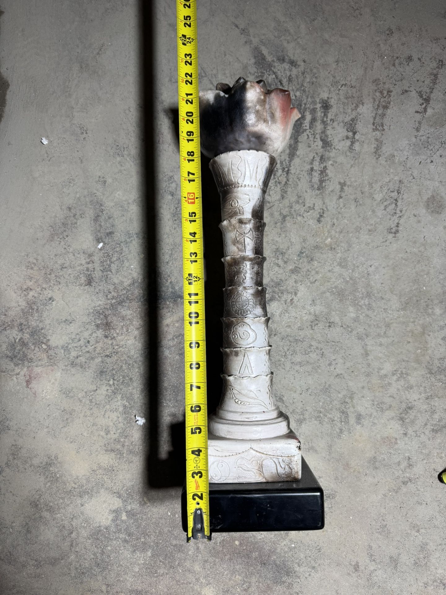 22” Statue With Symbols