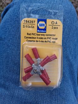 Red Pvc Four Way Connecter