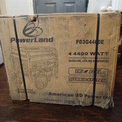 NEW PowerLand 4400 Watt Generator, Unopened