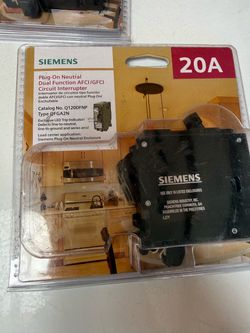 Siemens 20A Dual Function AFCI/GFCI Circuit Breaker