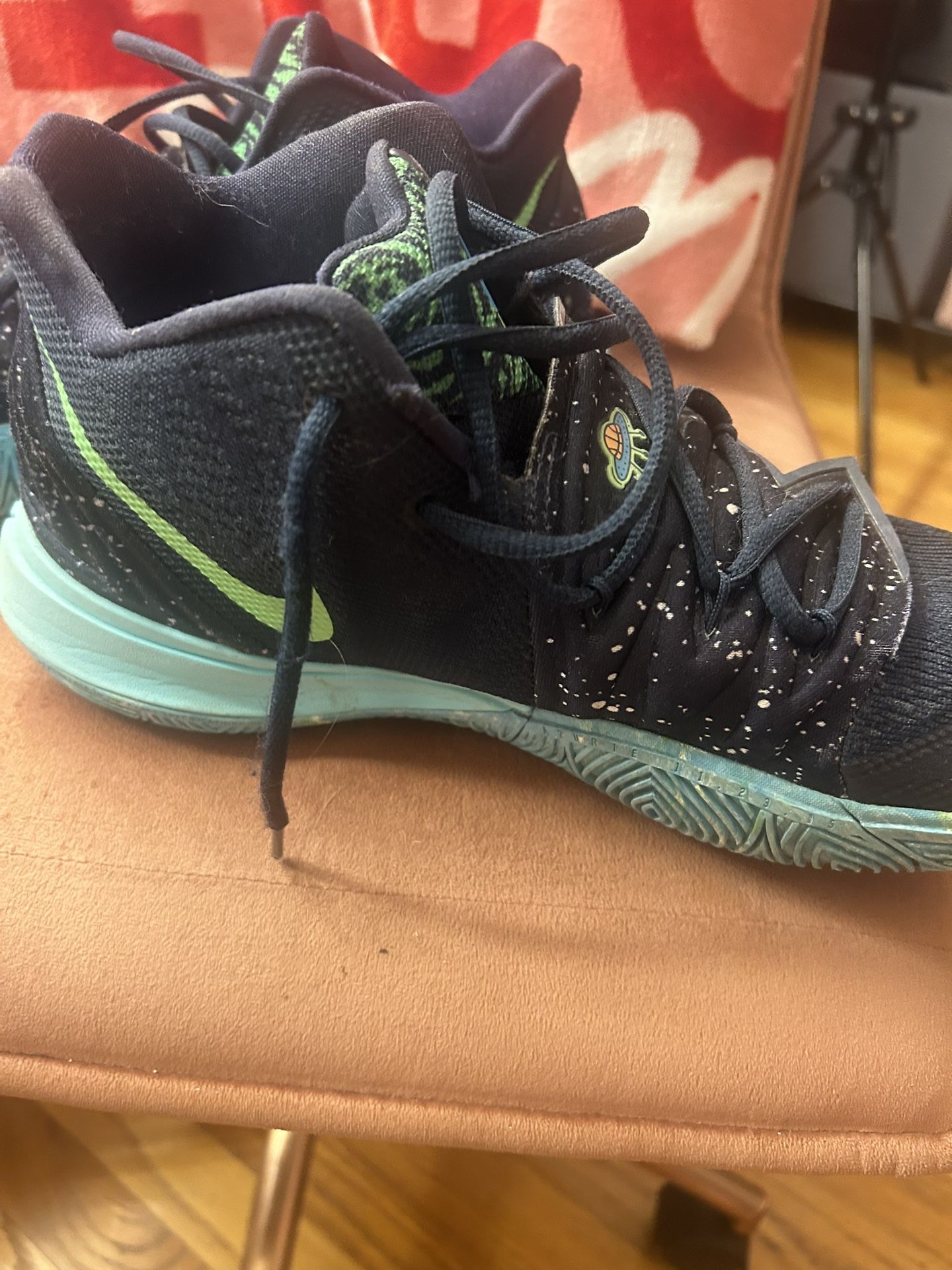 Nike Kyrie 5 UFO Blue Green Men's Basketball Shoes Sneakers