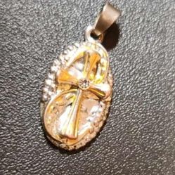 VINTAGE CRUCIFIX CROSS BIBLE BIBLICAL QUOTE JEWELRY BRACELET NECKLACE CHARM PENDANT