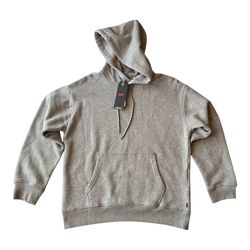 LEVI'S Men's Pullover Hoodie - Grey Size S Brand New