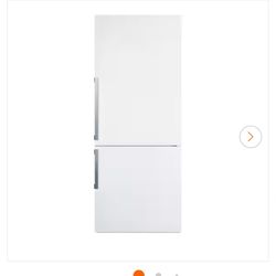 Summit Fridge Bottom Freezer Refrigerator in White,