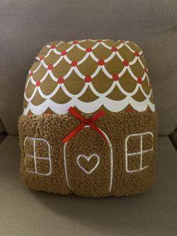 NEW! Gingerbread House Pillow
