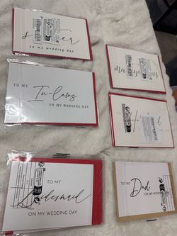 Thank you cards for wedding party