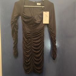 Black Brand Dress By Oh Polly Size -M