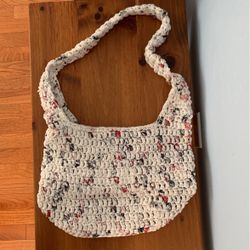 Carrying Tote Handcrafted From Store Plastic Shopping Bags