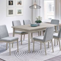 Special price‼️ 7PCS Gray Dining Set