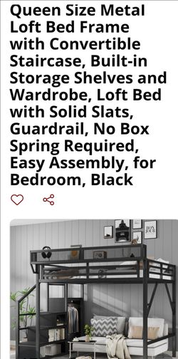 Brand New Queen Loft Bed with storage