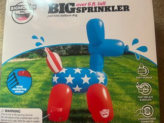 Patriotic Balloon Dog Sprinkler