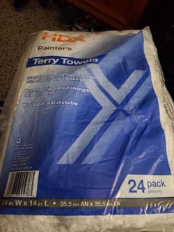 New hdx painters  terry towels 24pcs