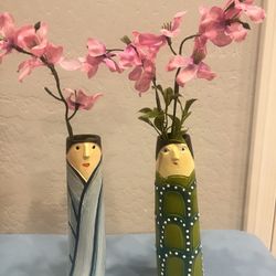 Hand Painted Boho Bud Flower Cases